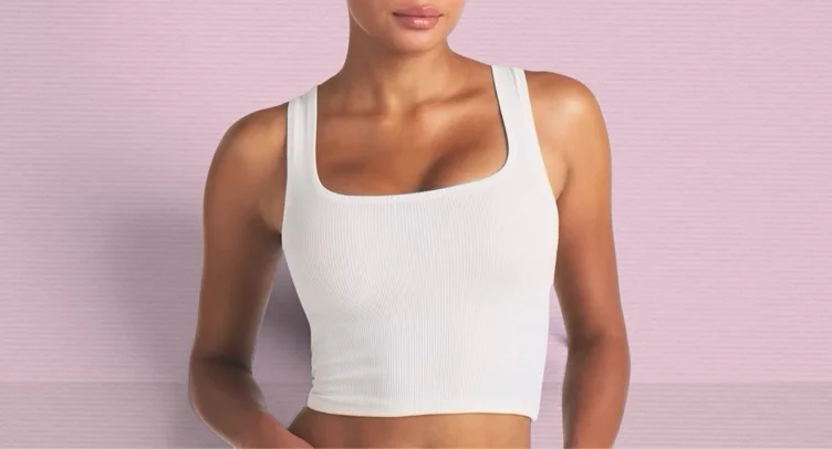 COTTON RIB TANK | MARBLE 