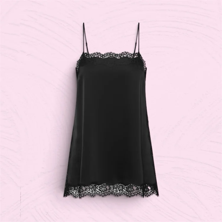 Serif Satin Camisole