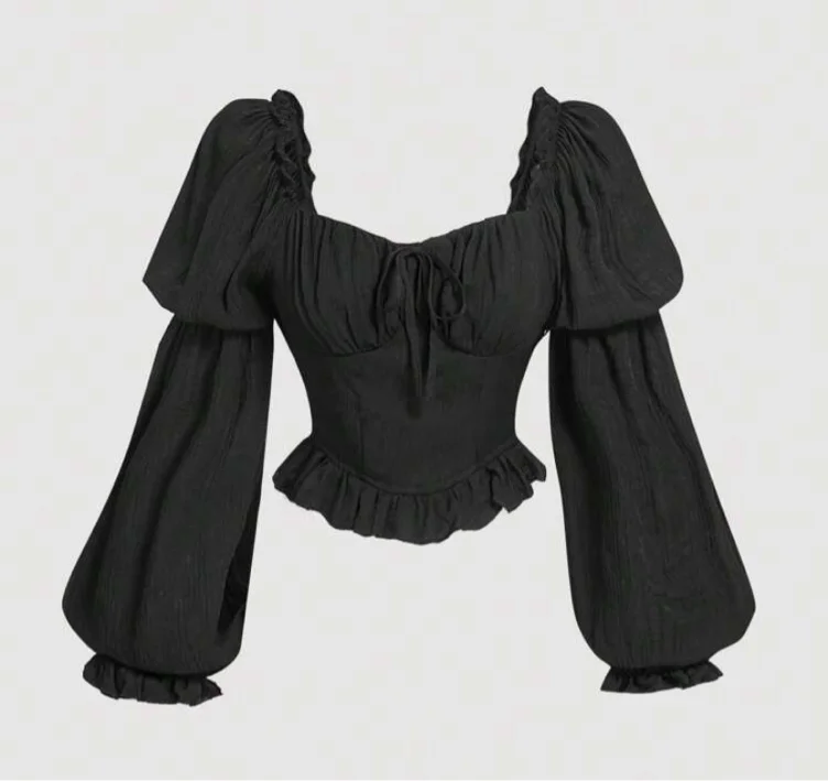 Long sleeve black top