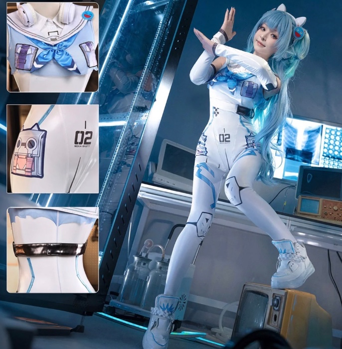 【Nekocos】Game Cosplay Mekami Shifty Cosplay Costume | Custom-Tailor - Full Set+Wig / S