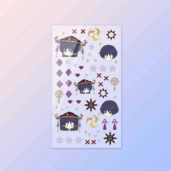 Genshin Impact Nail Decals Waterproof DIY Cute Genshin Stickers - Wanderer