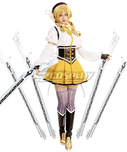 Puella Magi Madoka Magica Mami Tomoe Cosplay Costume - Premium Edition
