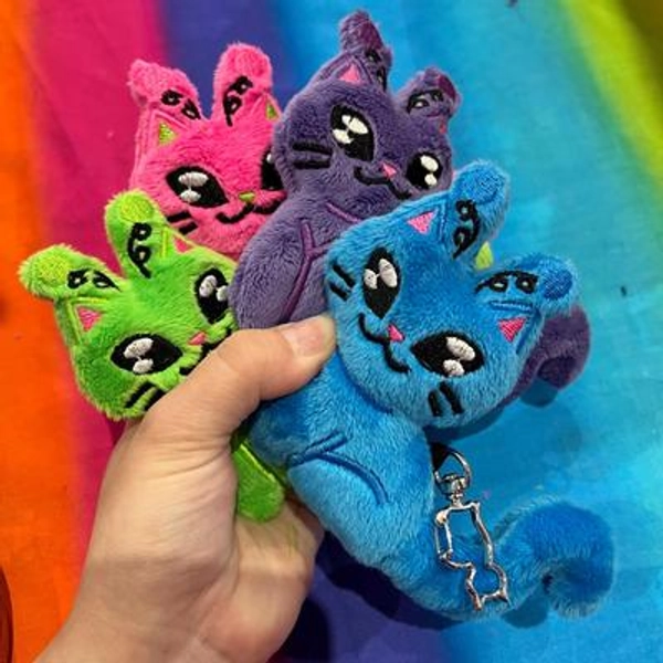 Alien Kitty Plush Keychain
