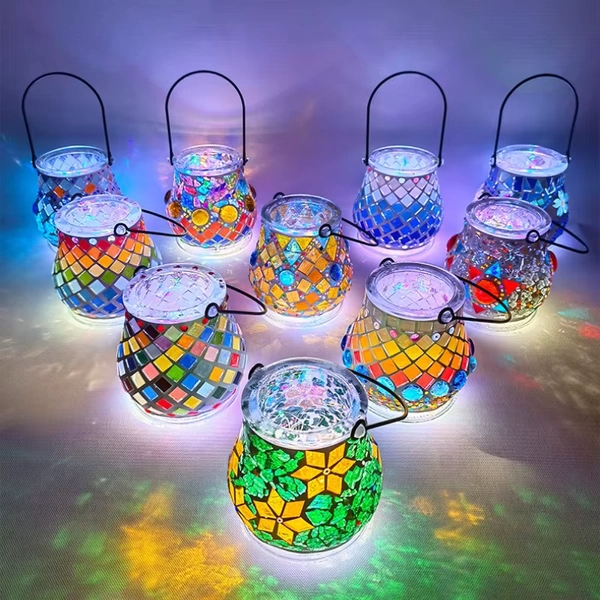 DIY Mosaic Kit Glass Lantern
