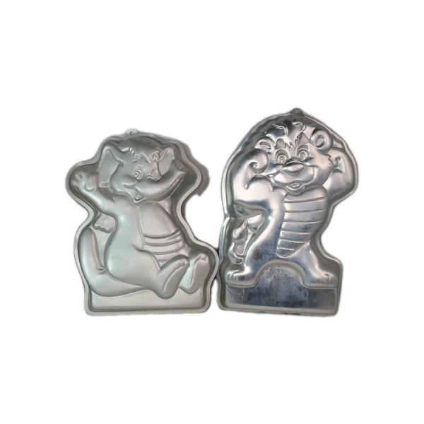 Vintage Wilton Cake Pans The Wuzzles Eleroo Bumblelion 1985 Walt Disney