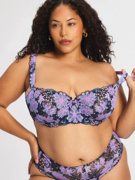 Fleur Fantasy Lace Unlined Balconette Bra