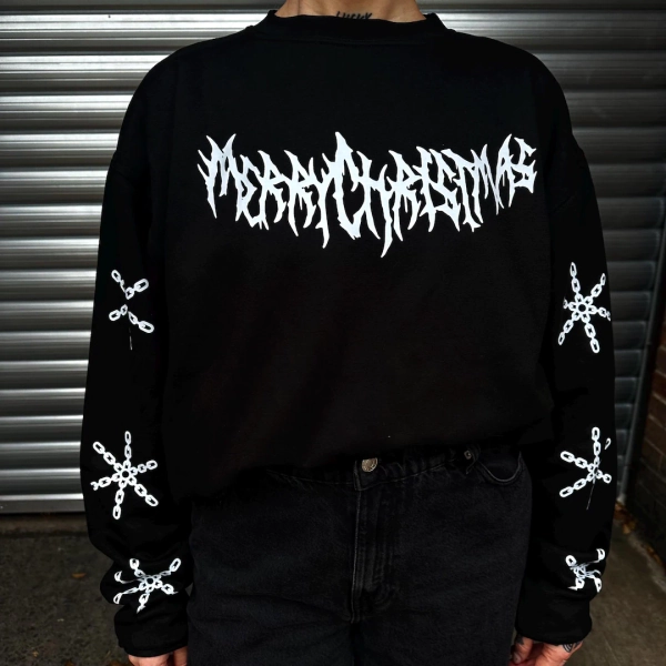 Black Horror Christmas Alternative Jumper • Printed Sweatshirts • Unisex - Etsy