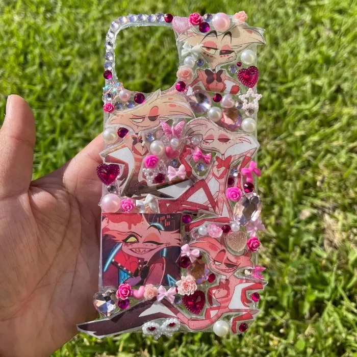 Spider Sinner Phone Case | Handmade (3D JUNK / BLING CASE)