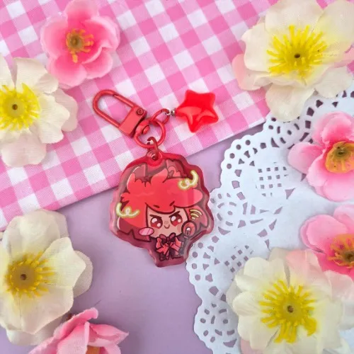 Hazbin - Alastor - Mini Acrylic Keychain Charm