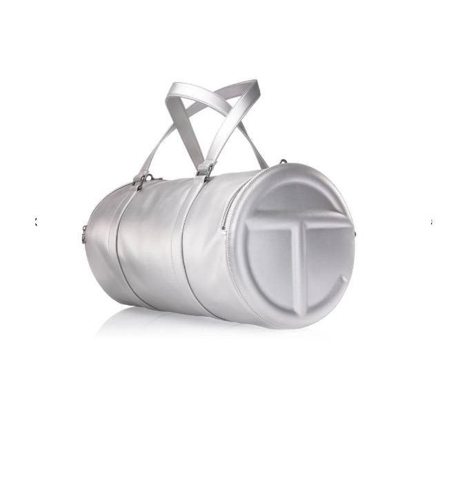 Large Telfar Duffle - Silver 