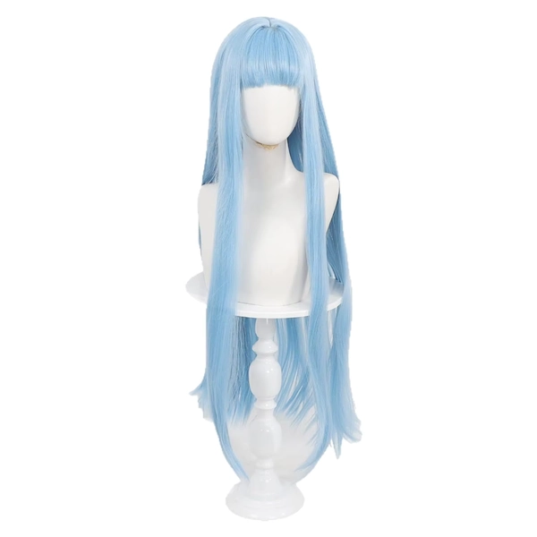 Peluca de cosplay Witch Hat Atelier Richeh, pelucas de cosplay de anime para adultos, pelo sintético largo azul resistente al calor