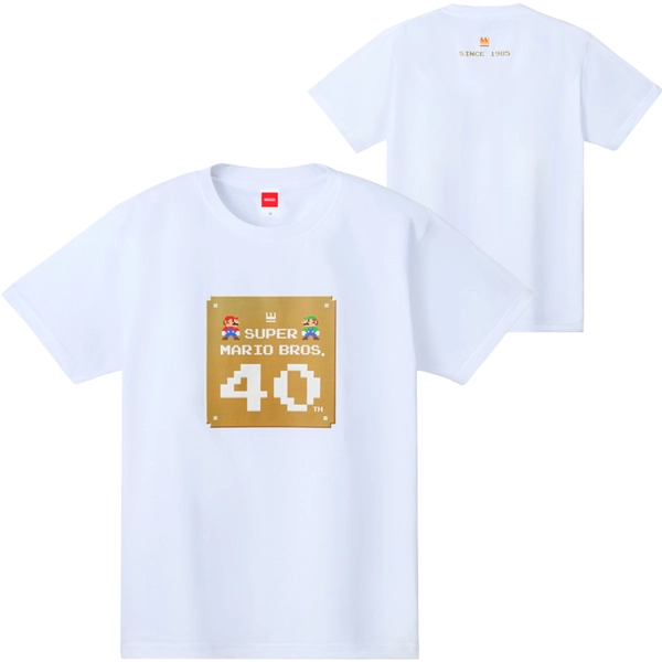Super Mario Bros.™ 40th Anniversary T-Shirt - White - L - Nintendo Official Site