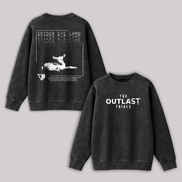 The Outlast Trials Printed Unisex Washed Sweatshirt