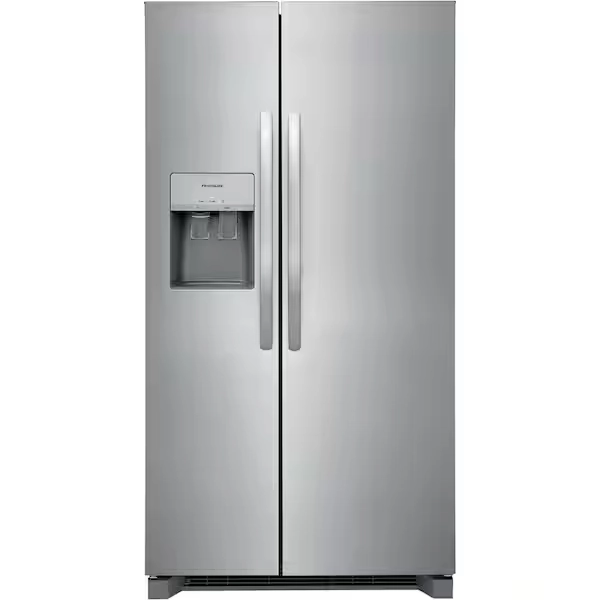 Frigidaire 36 in. 26 cu. ft. Standard Depth Side by Side Refrigerator in Stainless Steel FRSS2623AS