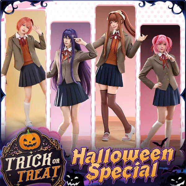 Natsuki Doki Doki Literature Club Cosplay Costume Set