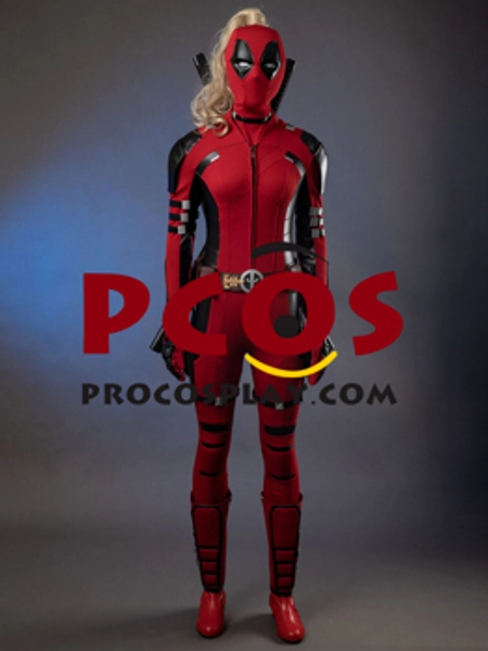 Deadpool 3 Deadpool & Wolverine Lady Deadpool Wanda Wilson Cosplay Costume C09788 Knitted Version