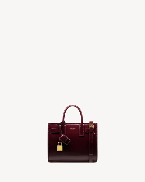 SAC DE JOUR EN CUIR VERNI - NANO