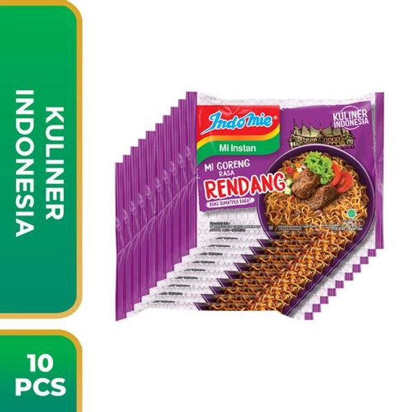10 PCS - Indomie Goreng Rendang 91 Gr di Indomie Official Store | Tokopedia