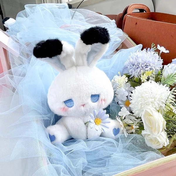 Gloomy Bear Plush Toy Fluffy Cat Plushie 6in Stuffed Animal - O