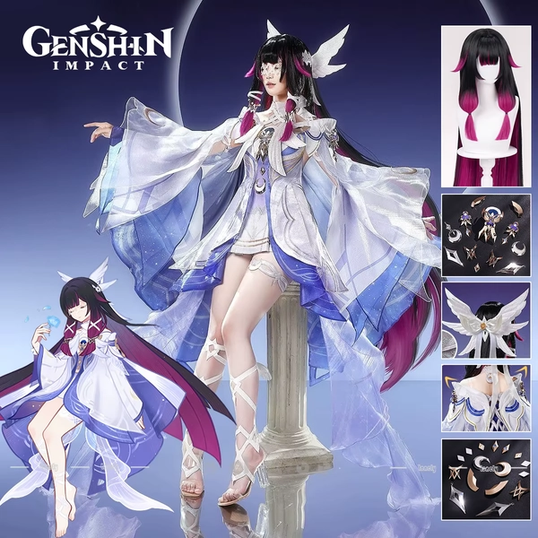 Columbina Cosplay + Wig + Accessoiries