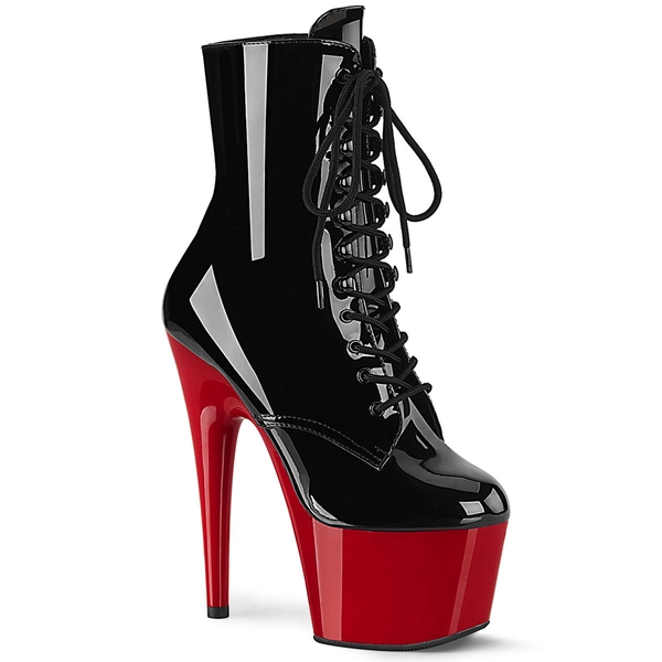 Pleaser Adore-1020 Blk Pat/Red