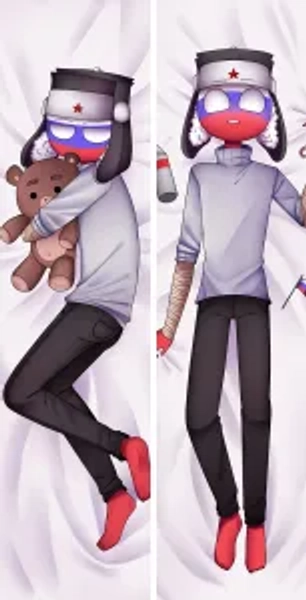 Country Humans Russia Dakimakura Body Pillow Case