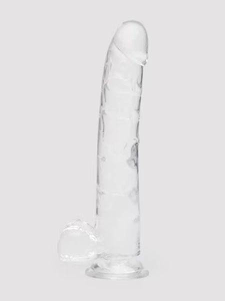 King Cock Realistic Large Suction Cup Dildo 10 Inch Clear