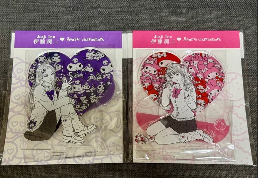 Junji Ito Sanrio Characters Acrylic Stand set Gal Tomie My Melody Kuromi 2025