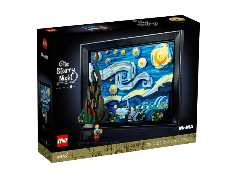 LEGO 21333 Ideas „Gwiaździsta noc” Vincenta van Gogha