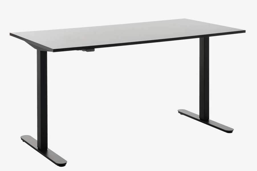Adjustable Height Desk  SLANGERUP 80x160 negru