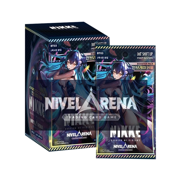 Nikke Goddess Of Victory  [Nivel ARENA BT03] Unbreakable 24 Packs Box Korean