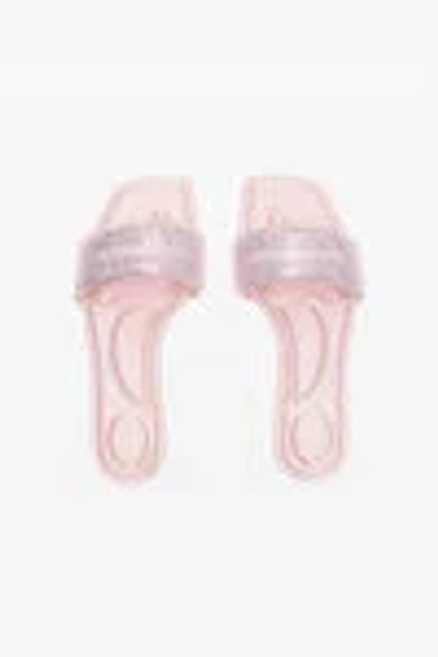 alexanderwang pink satin & crystal hotfix vy sandals US