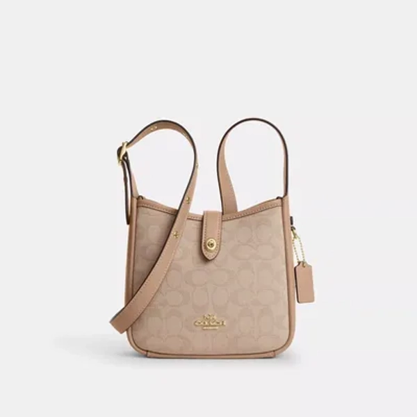 COACH Hadley Mini Crossbody Bag With Signature Canvas- Women's Shoes - COACH Hadley Mini Crossbody Bag With Signature Canvas
