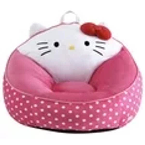Hello Kitty Kids' Compressed Foam Bean Bag Chair, Pink