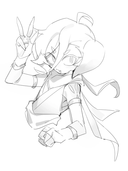 [Skeb]  Monochrome Sketch Illustration by Soboronin (@soboronin)