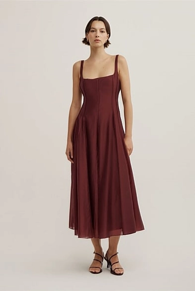 Seam Godet Dress