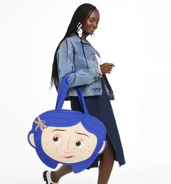 Loungefly Coraline Oversize Canvas Tote Bag