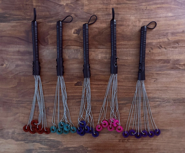 Spiky Ring Ball Chain Flogger