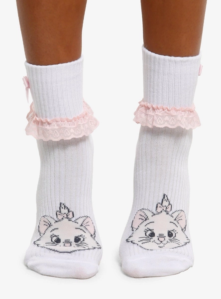 Disney The Aristocats Marie Ruffle Ankle Socks
