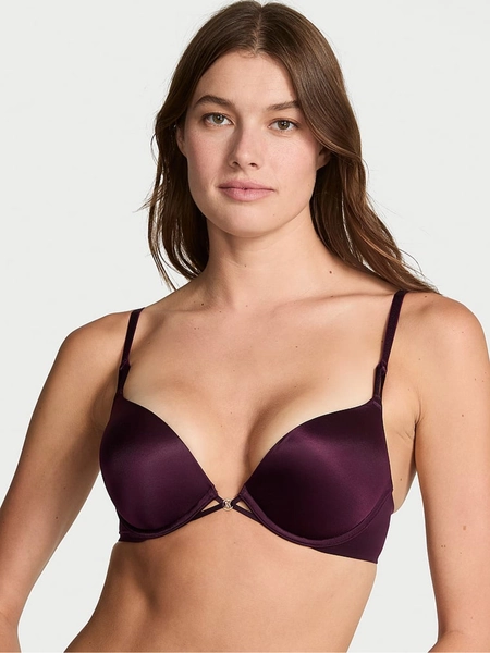 Winter Wine Red Add 2 Cups Push Up Bombshell Bra