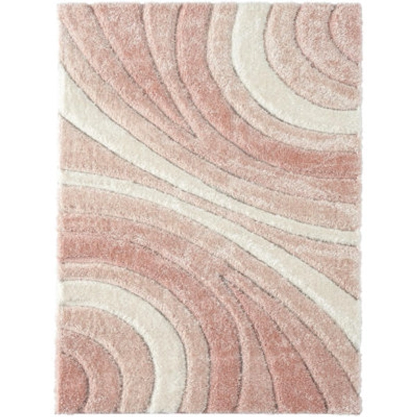 Orren Ellis Koo Geometric Pink Area Rug