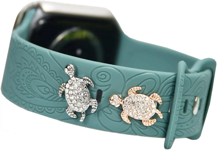 Watch Band Charms for Apple Watch Band for women 38mm 40mm 41mm 42mm 44mm 45mm 49mm,Cute Decorative Rings Loops Charms Studs for iWatch Band Charms Series 8 7 6 5 4 3 Watch Band Accessories - Walmart.com