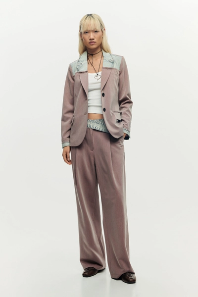 Recycled pink trousers 