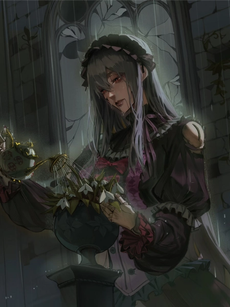 Doll Lost In The Rain Acrylic Print