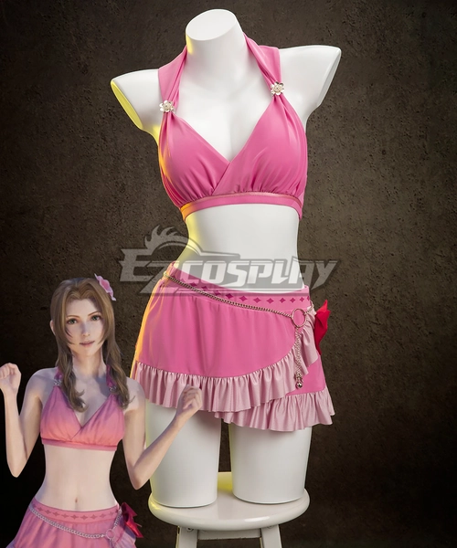 Final Fantasy VII Rebirth FF7R Aerith Gainsborough Swimsuit Cosplay Costume