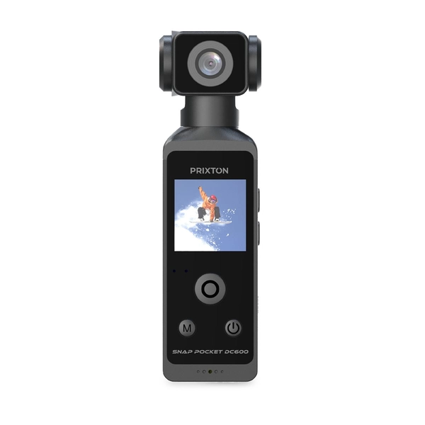 PRIXTON Caméra Vlogging WiFi Snap Pocket, Résolution 5K et 50MP, Écran 1.3" et Corps rotatif 270º, Boîtier étanche 30m