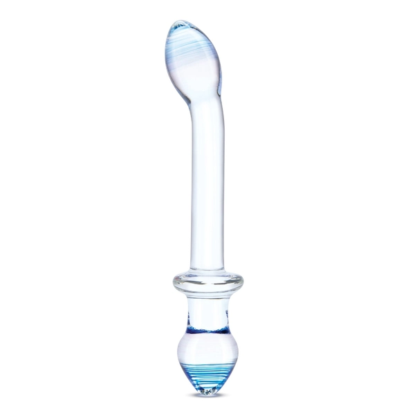 9.5 Inch double play dual-ended glass dildo