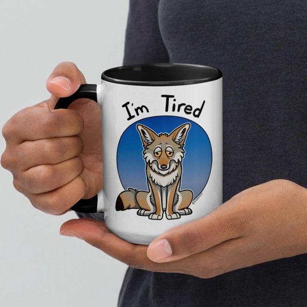 Tired Coyote Mug