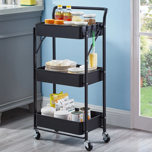 POPLARBOX Foldable Rolling Utility Cart & Reviews | Wayfair