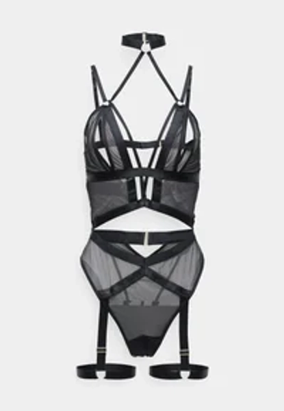 SHADOW CROTCHLESS - Body met open kruis - black